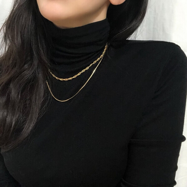 韓国レイアードネックレス