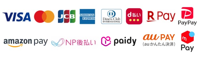 Amazon Pay・楽天ペイ・PayPay・クレジットカード
