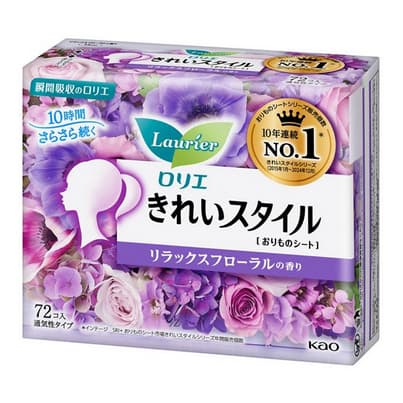 ロリエ きれいスタイル リラックスフローラルの香り パンティライナー 72コ入　 