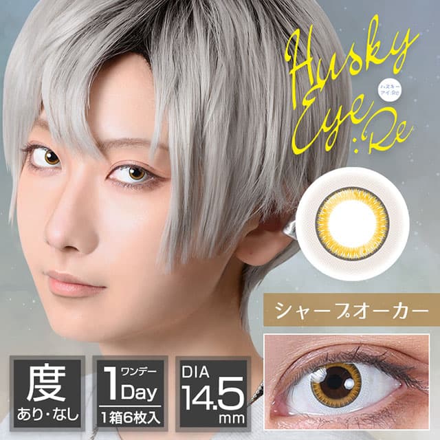 アシストシュシュ ハスキーアイ(AssistChouChou HuskyEye) 6枚入「シャープオーカー」 