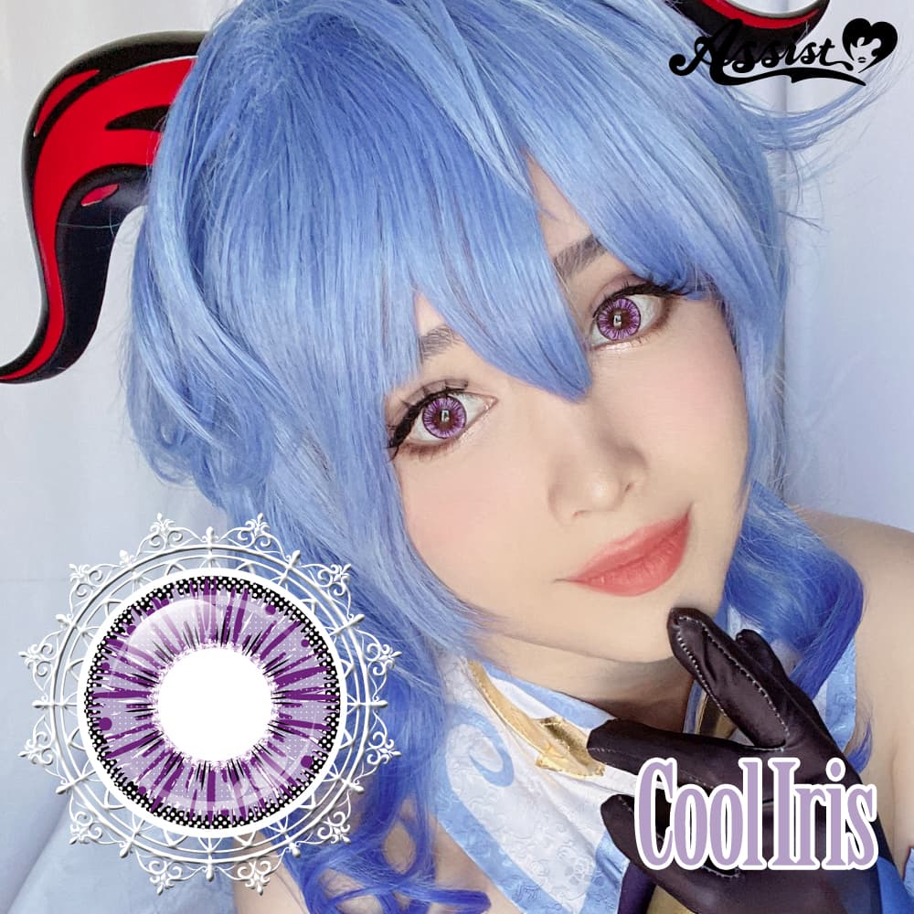 アシストシュシュ アイスフローラワンデー(AssistChouChou ICE Flora 1Day Series)6枚入「クールアイリス」