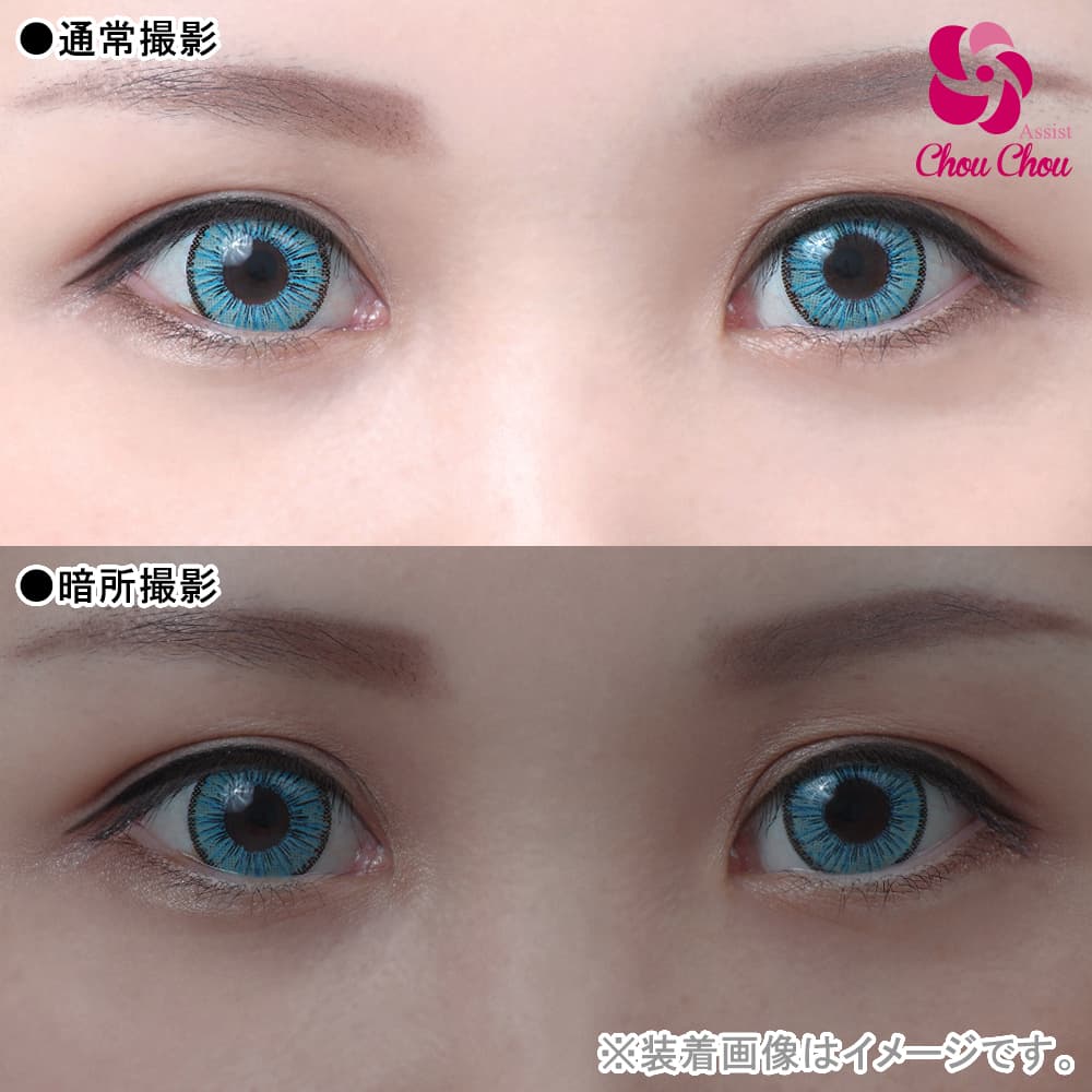  アシストシュシュ アイスフローラワンデー(AssistChouChou　ICE Flora 1Day Series)6枚入「パウダースカイ」 