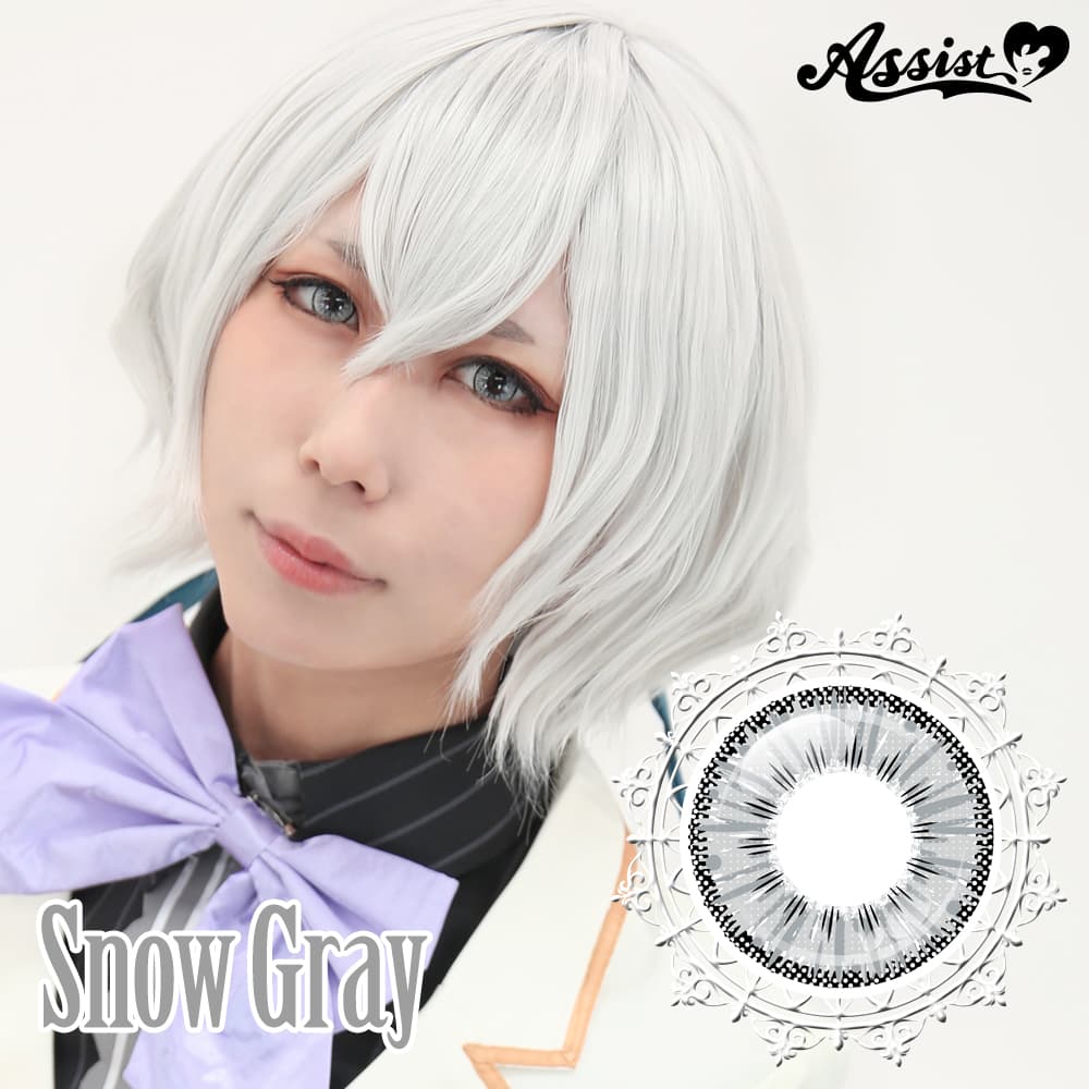  アシストシュシュ アイスフローラワンデー(AssistChouChou　ICE Flora 1Day Series)6枚入「スノーグレイ」 