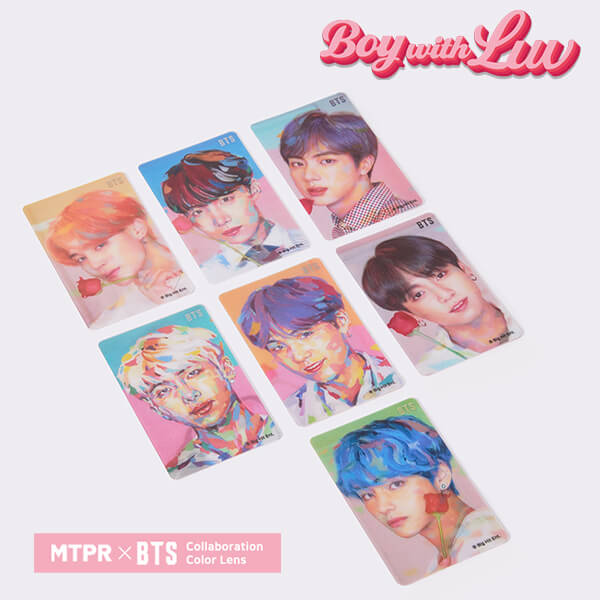 BTSカラコン！「MTPR×BTS」ワンデーカラコンBoy With Luvシリーズランダムフォトカードプレゼント