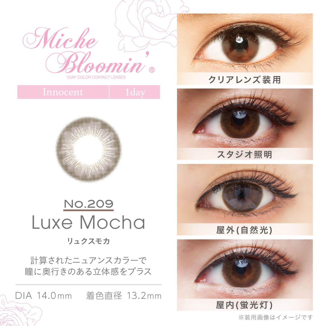 MicheBloomin'（ミッシュブルーミン）ワンデーの「リュクスモカ」