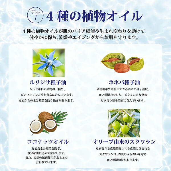 algologie(アルゴロジー)リバイタライジング・ムースマスクは4種の植物オイル配合