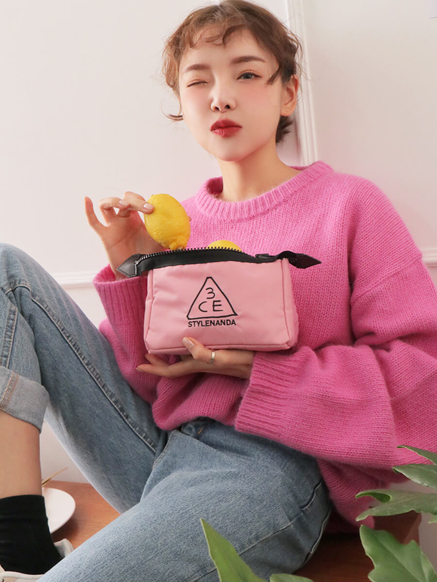 3CE PINK RUMOUR POUCH_SMALL