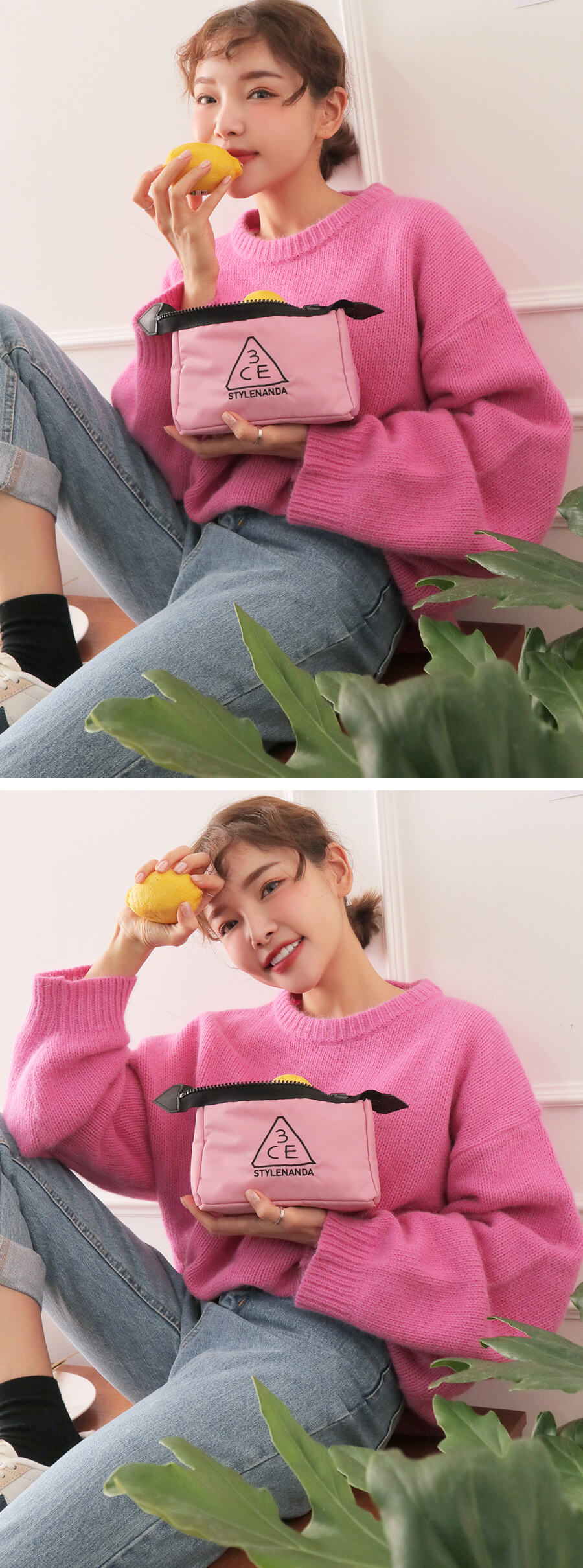 3CE PINK RUMOUR POUCH_SMALL