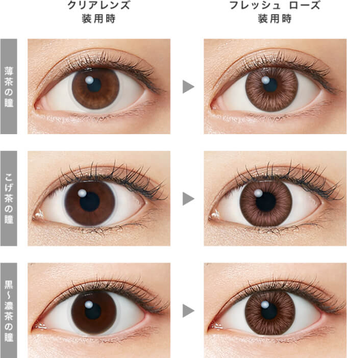 ディファインフレッシュシリーズ「フレッシュローズ」装用画像