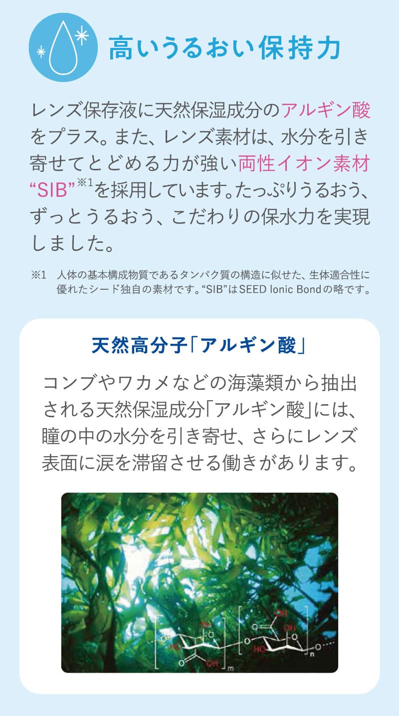 シードワンデーピュアうるおいプラス(SEED 1day Pure)32枚入　BC8.8mmのソフトコンタクトレンズ