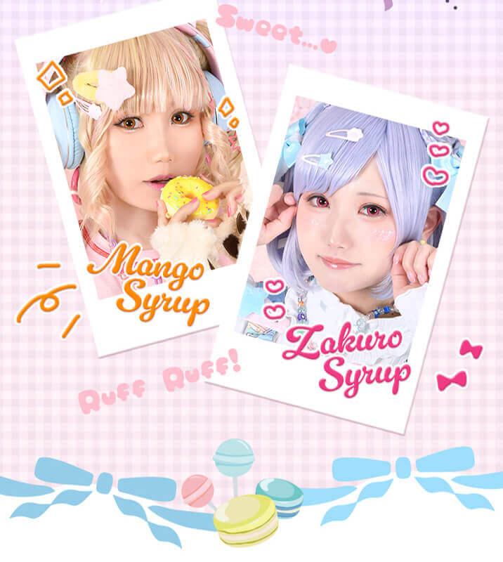 高発色カラコン-ハロウィーンカラコン-仮装メイクカラコン-アシストシュシュパピーラワンデーシロップ(Puppilla 1day syrup) 6枚入 