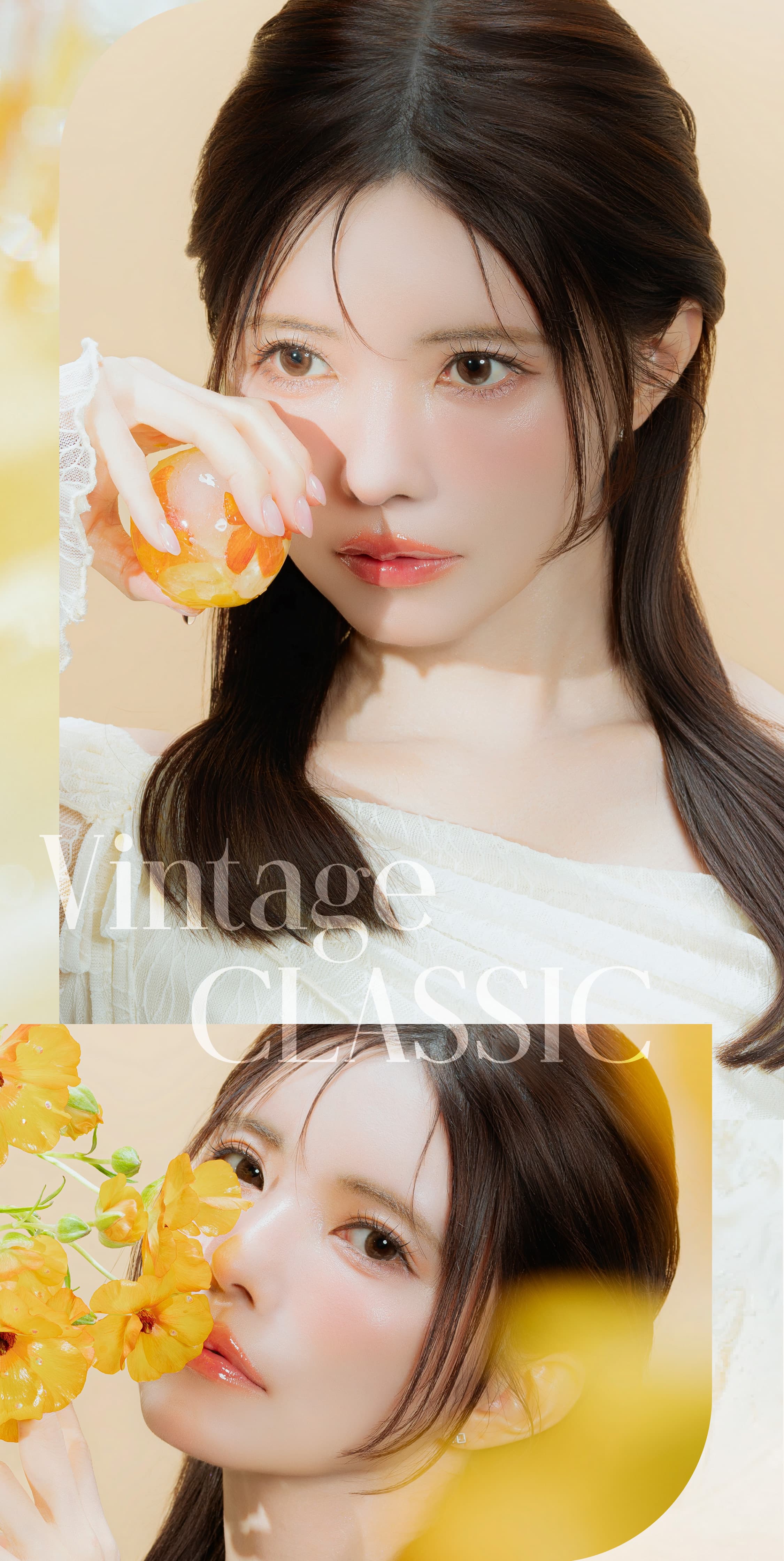 エンジェルカラーバンビヴィンテージ-益若つばさカラコン度あり度なし-バンビシリーズヴィンテージ-ヴィンテージクラシック