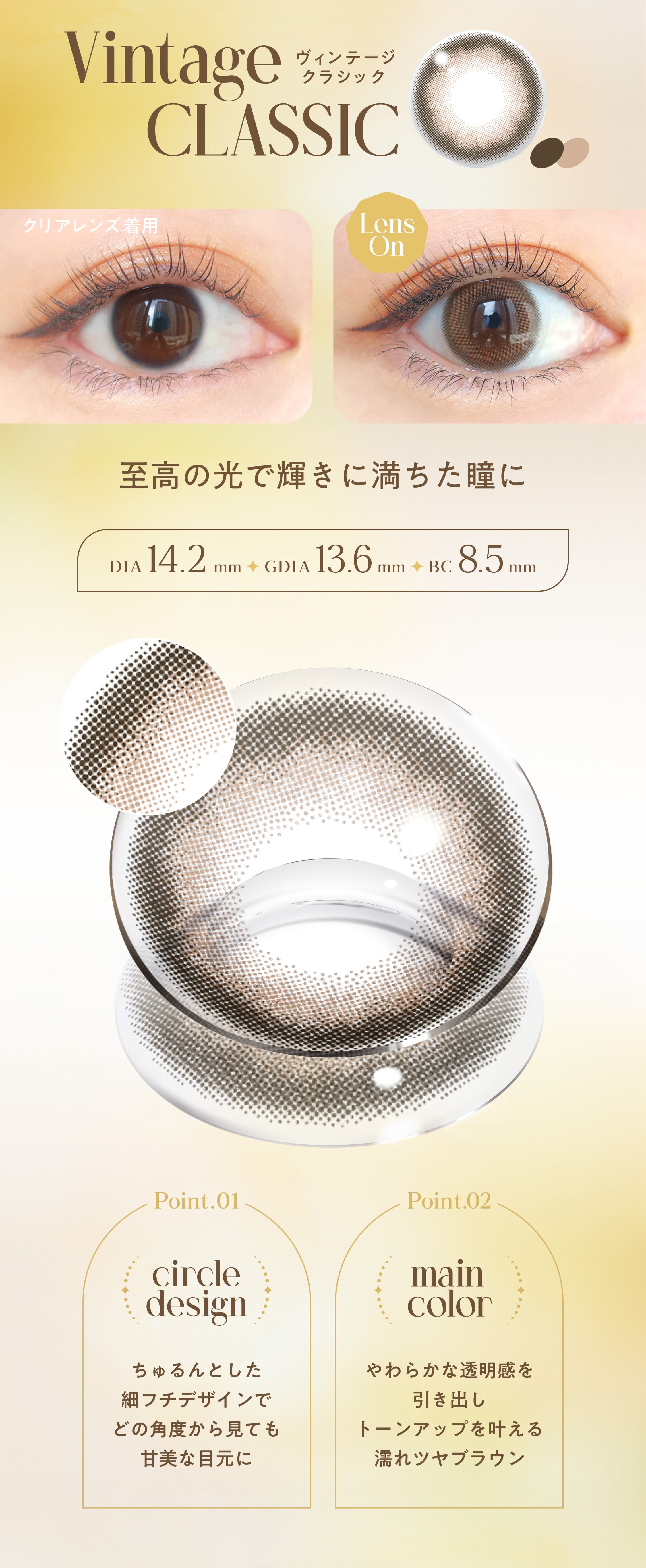 エンジェルカラーバンビヴィンテージ-益若つばさカラコン度あり度なし-バンビシリーズヴィンテージ-ヴィンテージクラシック