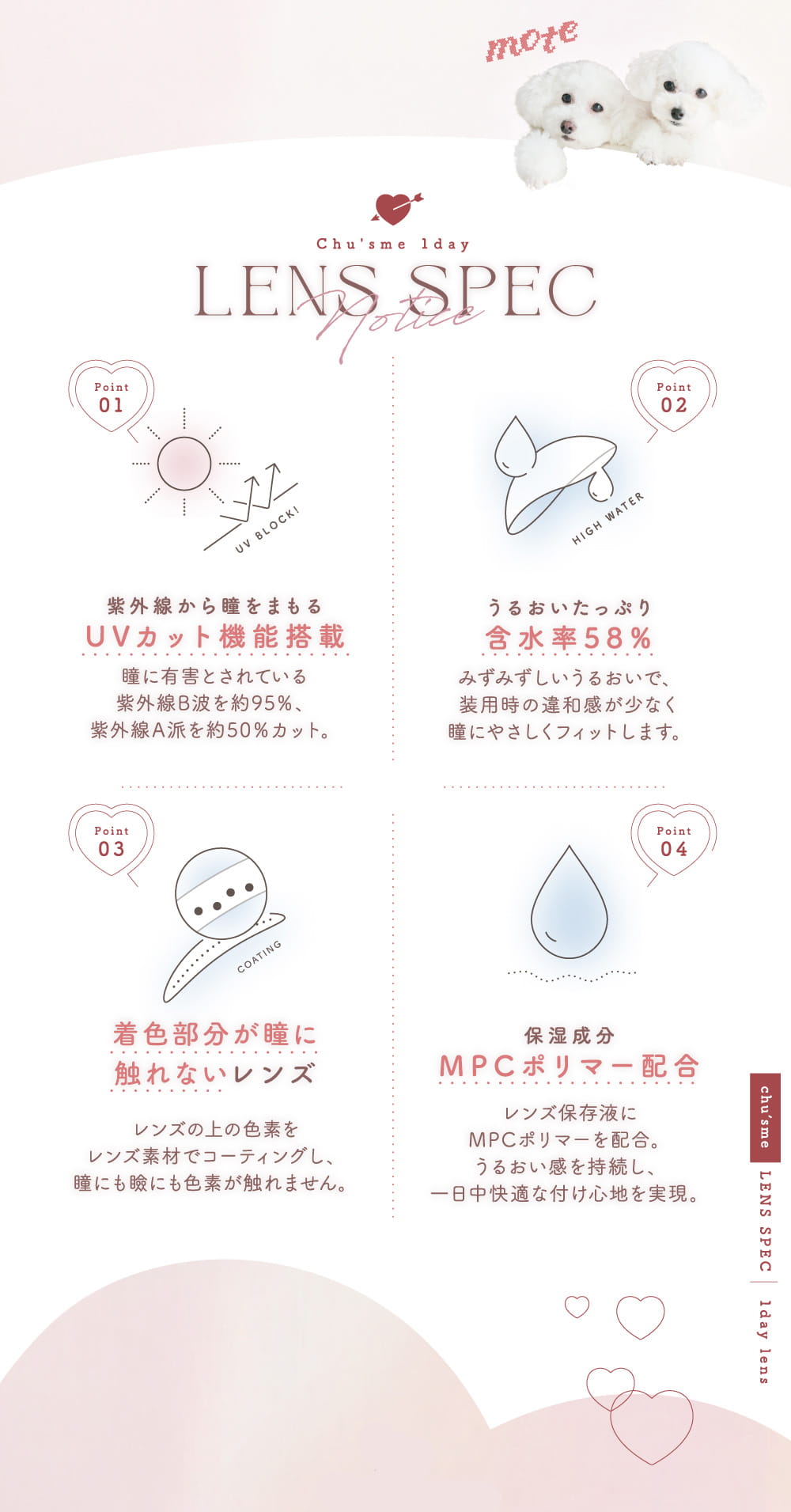 チューズミー(10枚入)レンズスペック