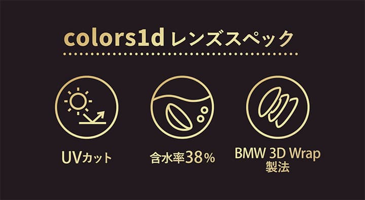 カラーズワンデー（度なし・度あり）UVカット 