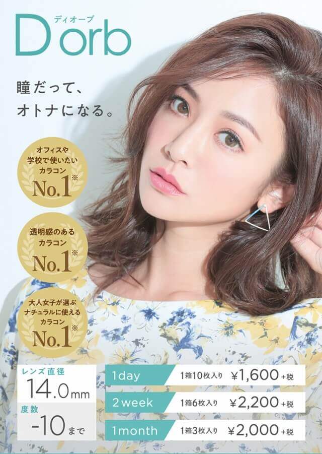  ディオーブ ワンデー/1箱10枚入 1日使い捨て（度なし・度あり） 