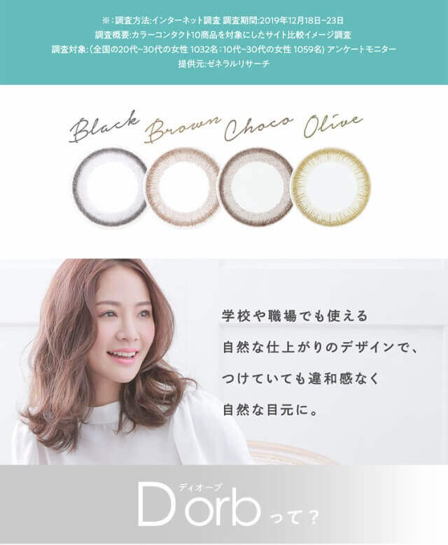  ディオーブ ワンデー/1箱10枚入 1日使い捨て（度なし・度あり） 