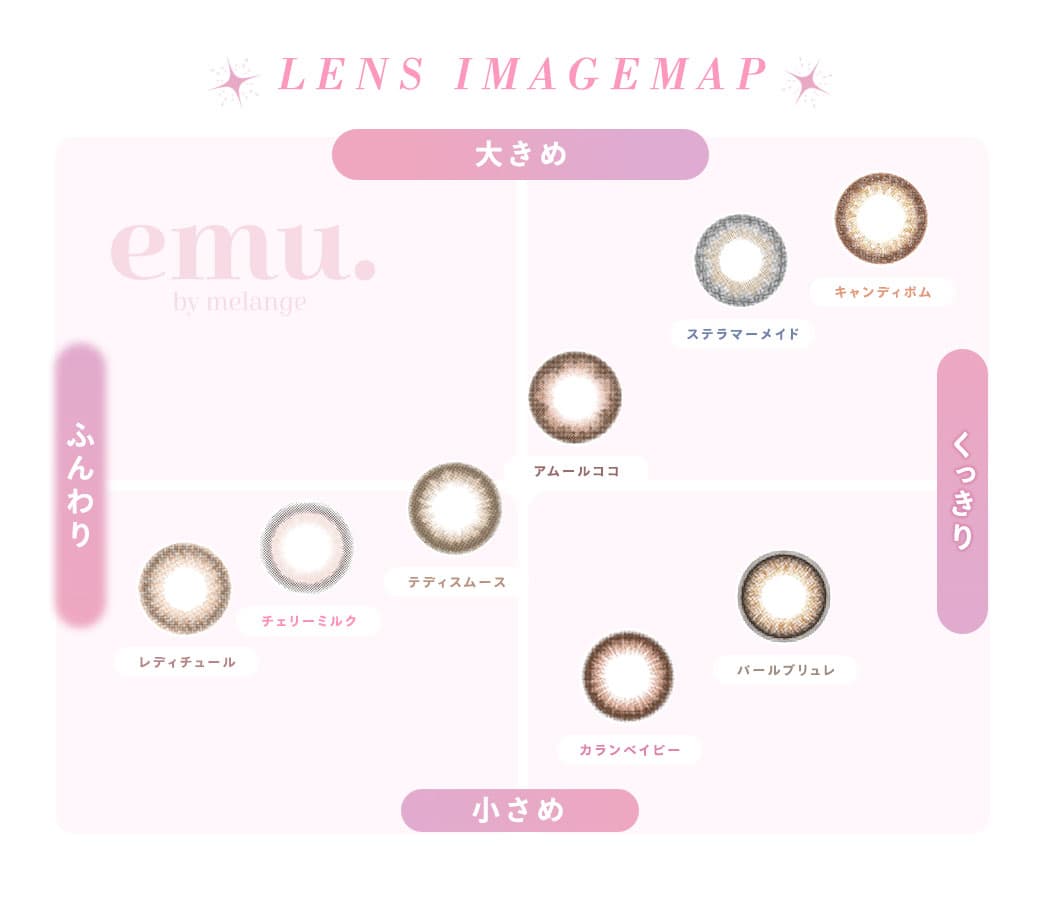 emu. by melange(エミューバイメランジェ)　レンズイメージマップ