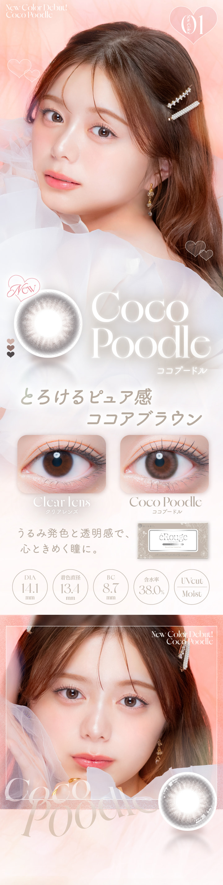 エルージュ（eRouge） 2ウィークカラコン-ココプードル