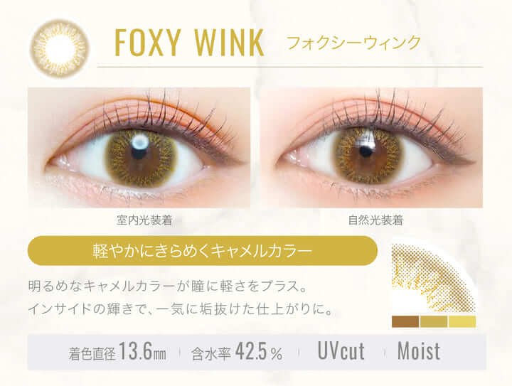 エバーカラーワンデールクアージュ　新木優子　カラコン