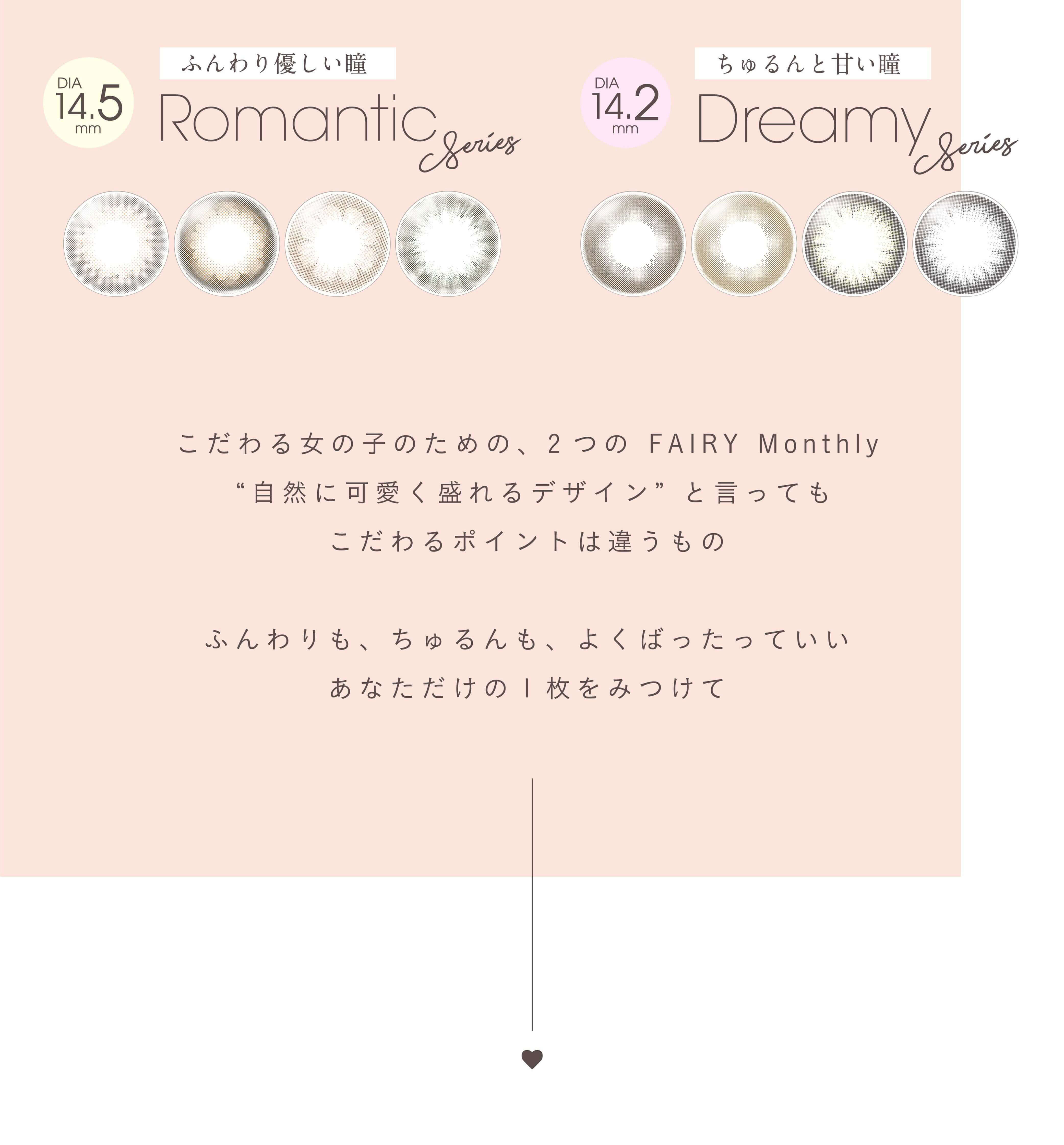 フェアリーマンスリー2枚入/度なし・度あり カラコン