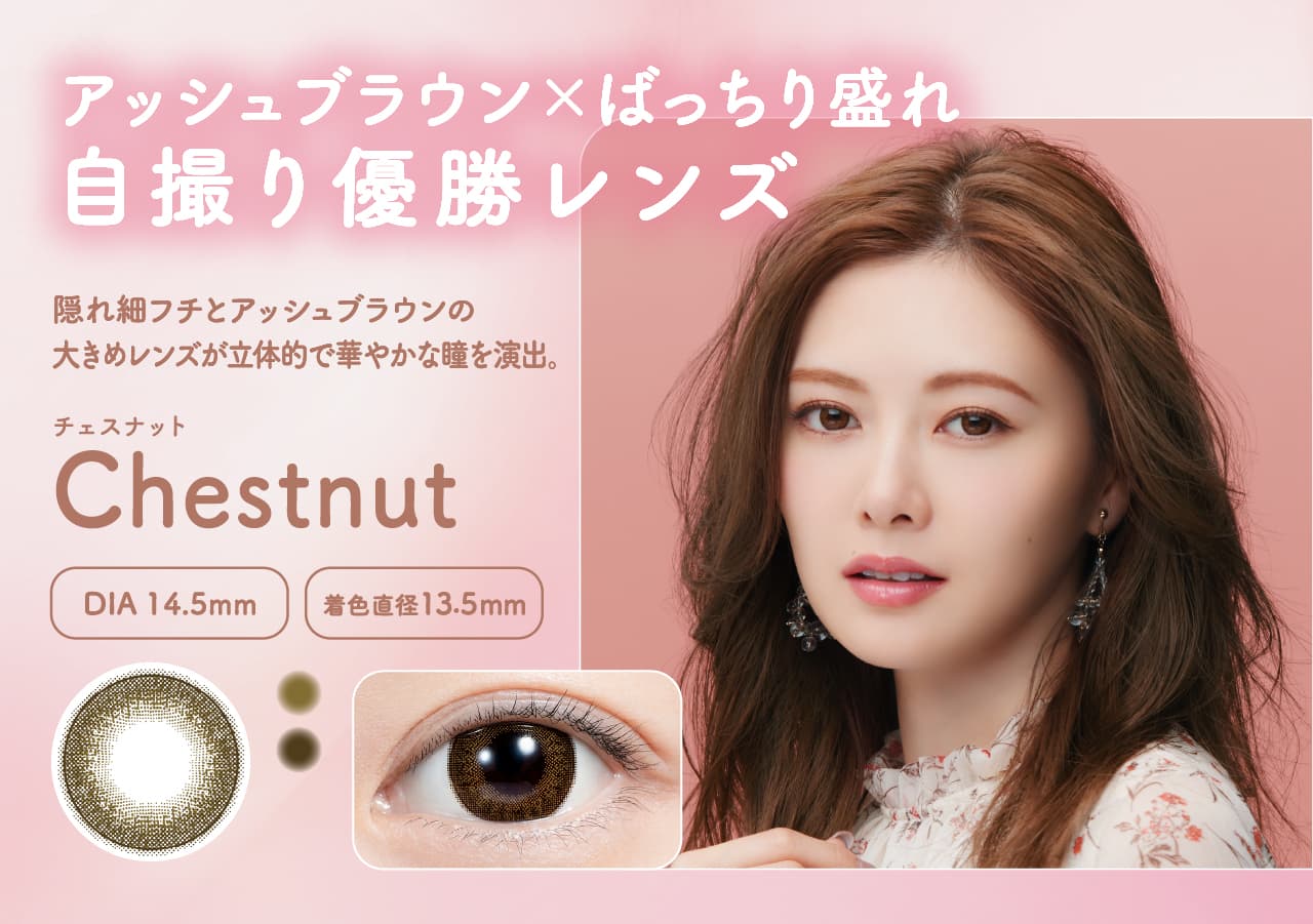 白石麻衣イメージモデルのフェリアモワンデー（feliamo）「チェスナット」
