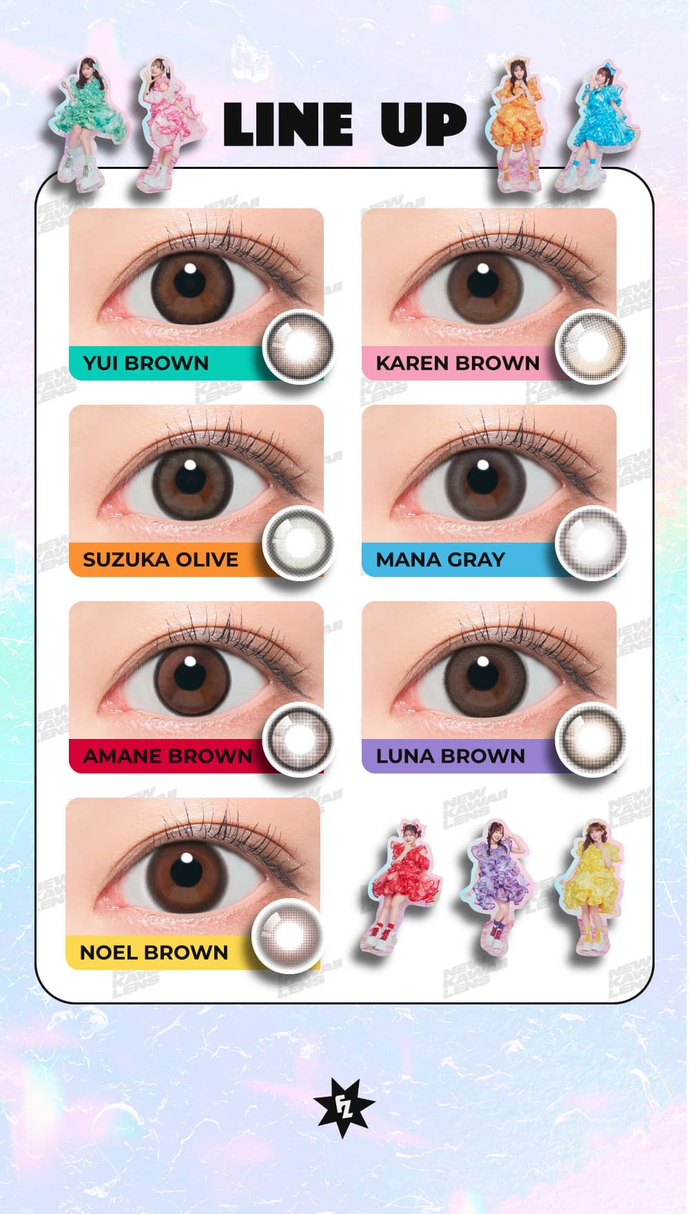 FRUITS ZIPPER(フルーツジッパー)プロデュースカラコンフルフル (FruFru)10枚入 