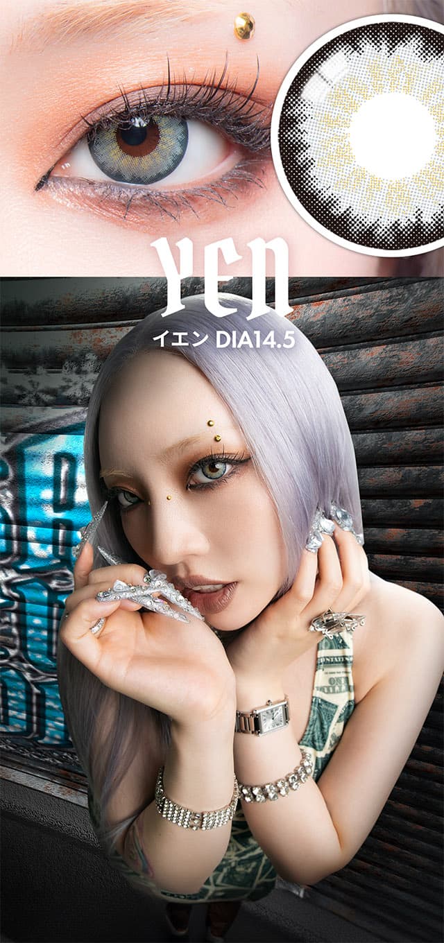 ギャルネバーダイ(GAL NEVER DIE)ちゃんみなカラコン！YEN