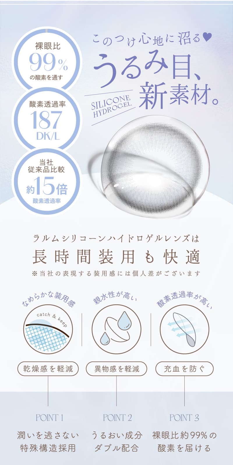 池田エライザイメージモデルのLARME シリコンハイドロゲル