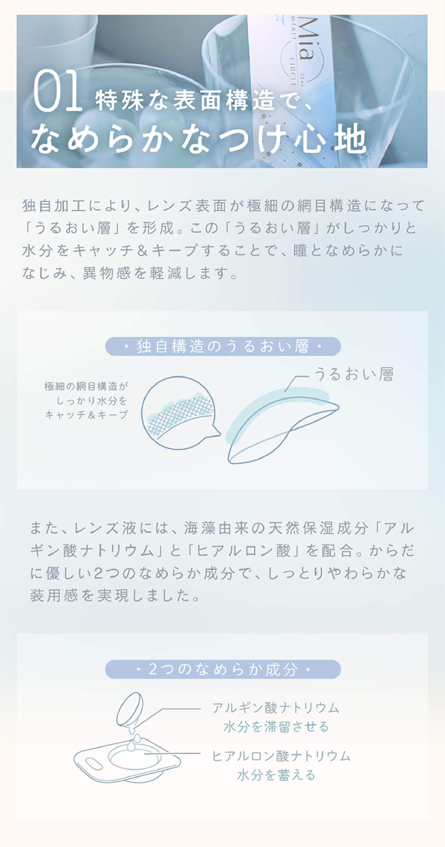 LuMia(ルミア)コンフォートワンデーサークルのこだわり3つ目は乾きにくさ！