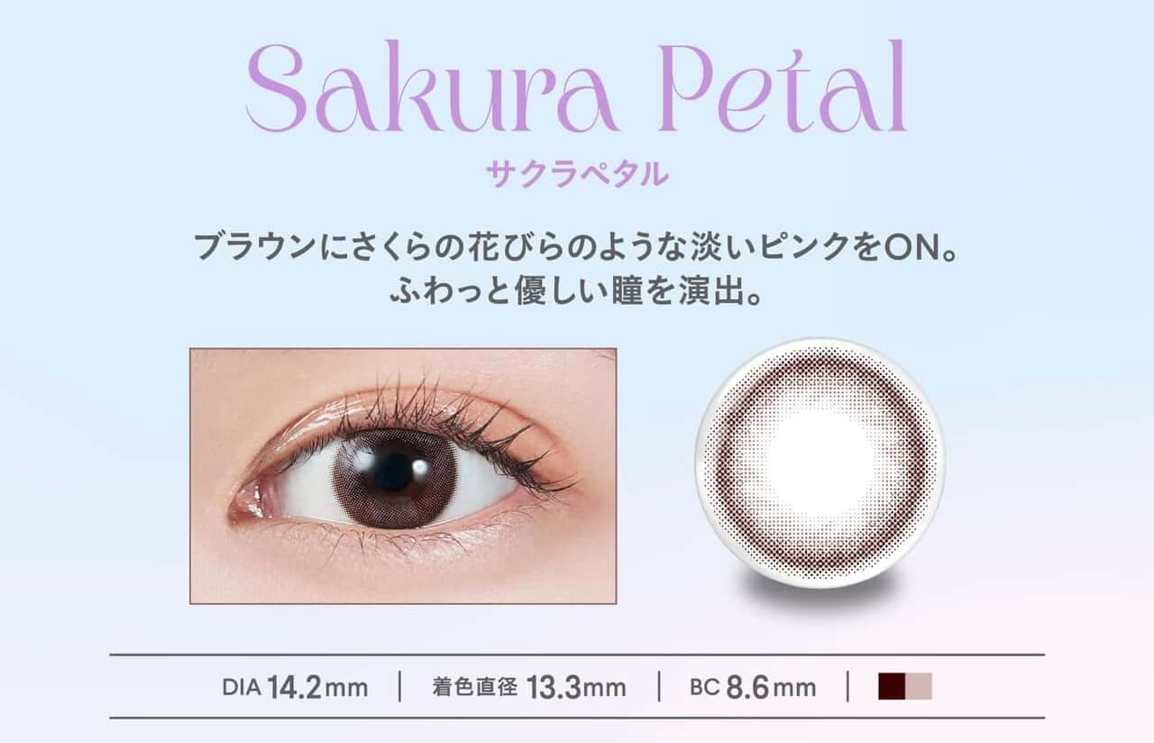 LE SSERAFIM（ルセラフィム）宮脇咲良イメージモデルのMOLAK（モラク）1ヶ月使用カラコンの「サクラペタル」