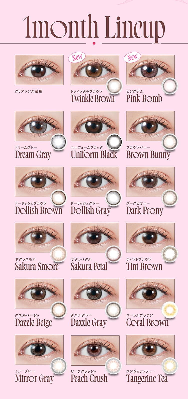 LE SSERAFIM（ルセラフィム）宮脇咲良イメージモデルのMOLAK（モラク）1ヶ月カラコン（マンスリー）からうるうるドーリーカラコン登場！