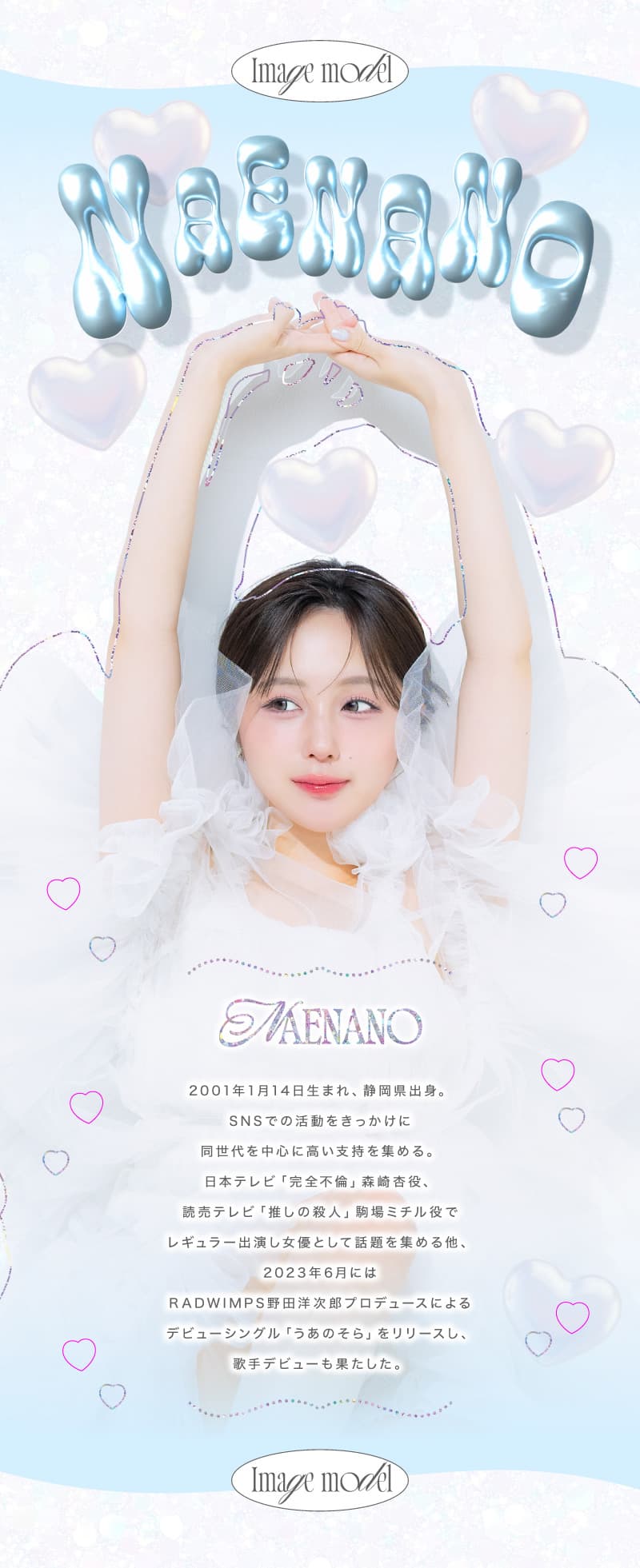 超モテコンウルトラワンデー(10枚入)なえなの　カラコン-なえなのプロフィール