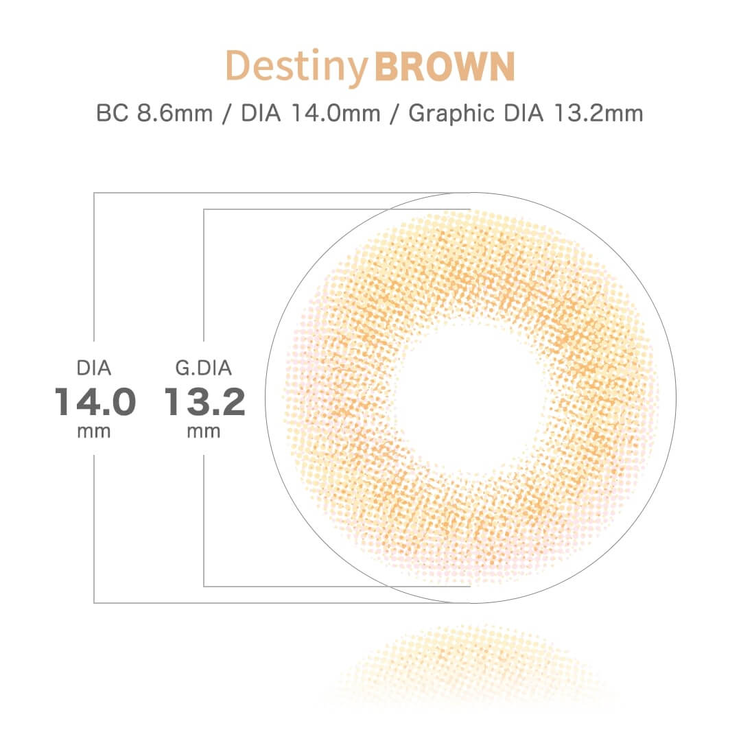 BTSカラコン！「MTPR×BTS」マンスリーカラコン（デスティニーブラウン）DNAシリーズ　装用イメージ