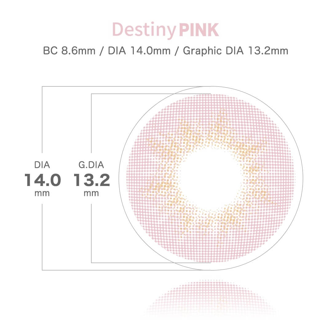BTSカラコン！「MTPR×BTS」マンスリーカラコン（デスティニーピンク）DNAシリーズ　装用イメージ