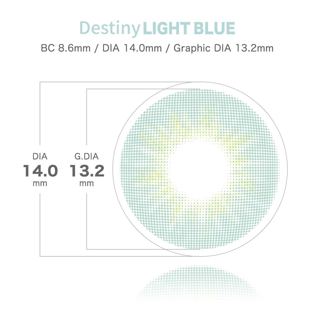 BTSカラコン！「MTPR×BTS」マンスリーカラコン（デスティニーライトブルー）DMAシリーズ　装用イメージ