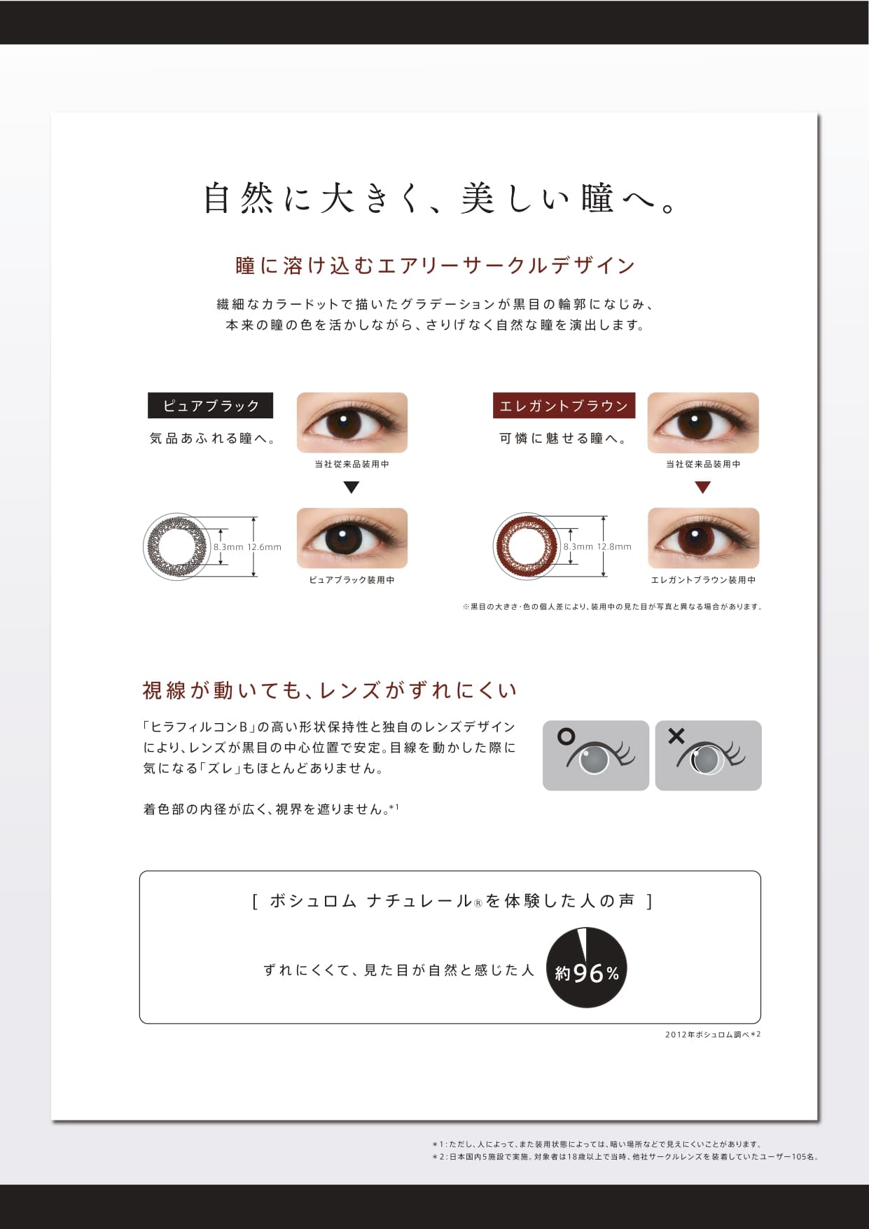 ボシュロムカラコンナチュレールサークルレンズ