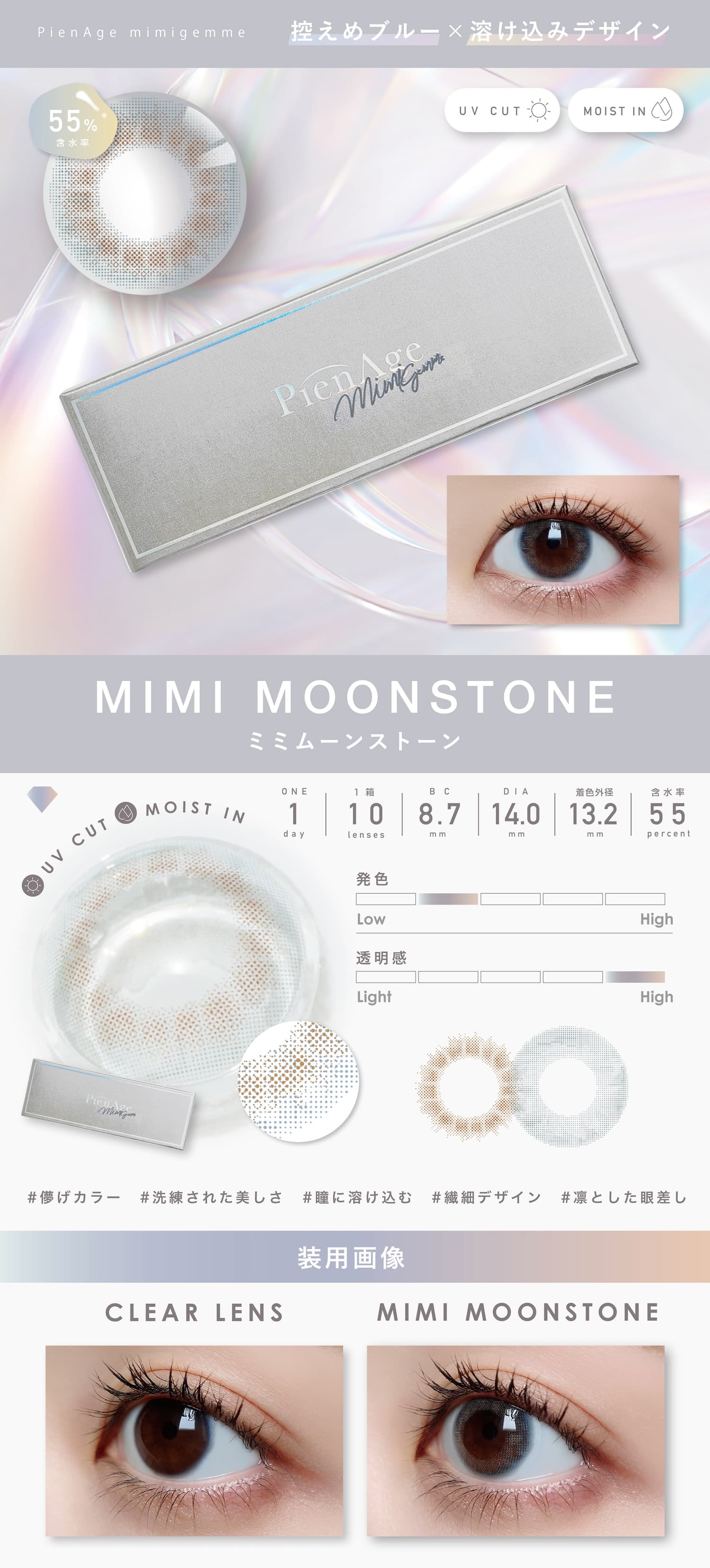 ピエナージュミミジェムのミミムーンストーン詳細