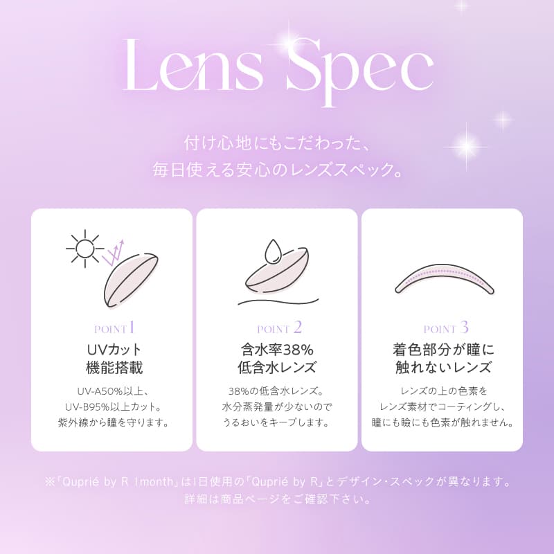 Rちゃんプロデュースカラコン「Quprie（キュプリエワンマンス）」誰もが羨む瞳になれる“爆美女カラコン”から待望のマンスリー登場！-1ヵ月