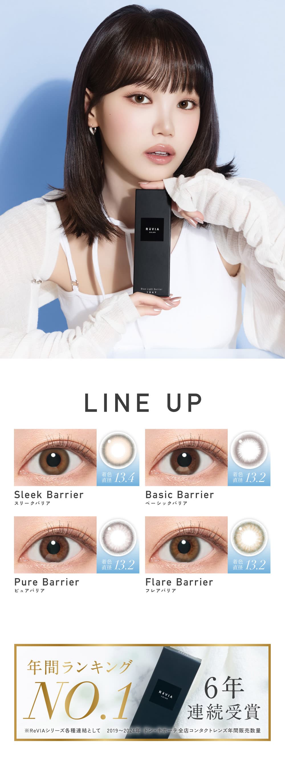 レヴィアブルーライトバリア1DAY-LESSERAFIM-キムチェウォン-ルセラ-チェウォン-業界初ブルーライト軽減レンズ-メンズも毎日使えるカラコン 