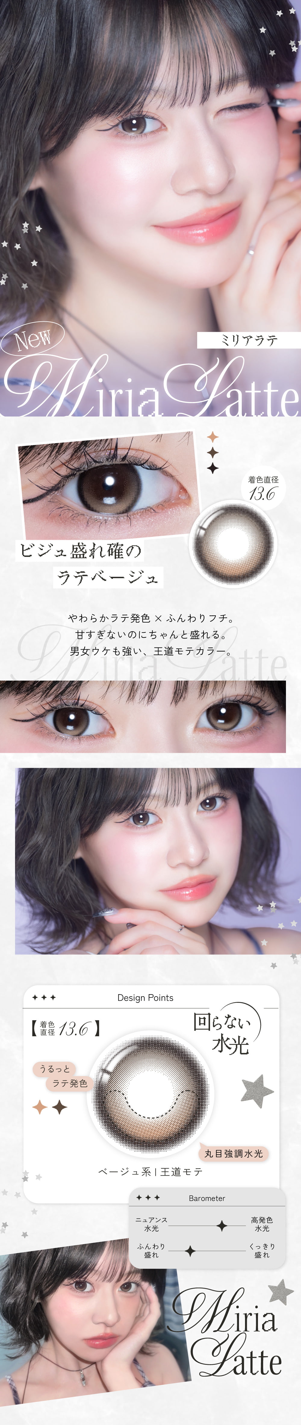 米澤りあカラコン「リアリア(RIARIA 1DAY)」は回らない水光カラコン！ミリアラテ