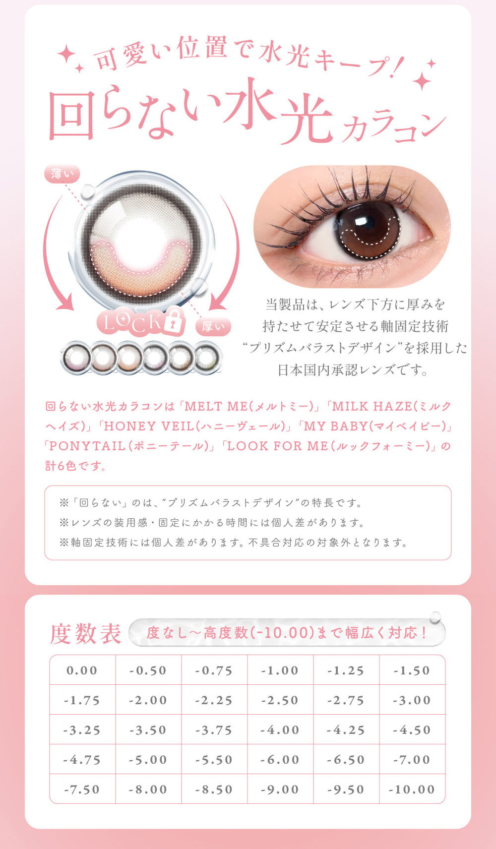 TWICEMOMOカラコン「シーワンマンス(SIE 1month)」-twiceももカラコン-回らない水光カラコン-シリコーンハイドロゲル