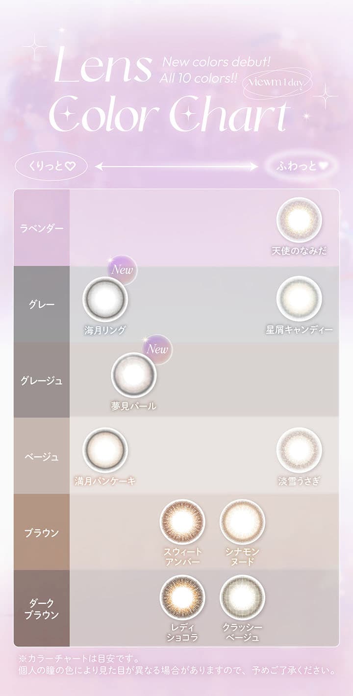 ビュームワンデー(Viewm 1day)-平松想乃-ひらまつその-今日好き-ワンデーカラコン