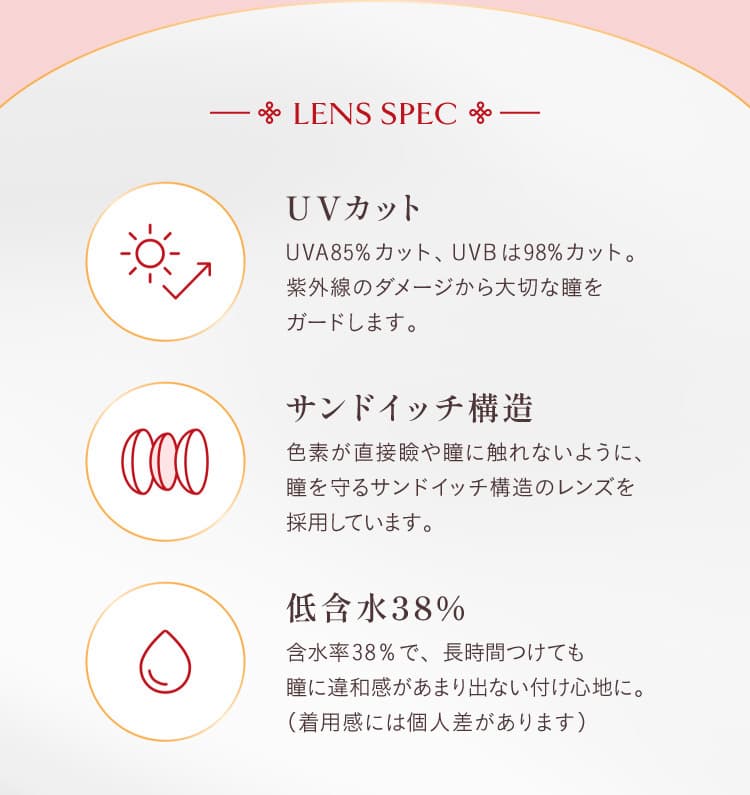 レンズスペック-イマドキワンホン「VILLEGE 秘麗潔(ヴィレジェ)」ワンデーカラコン