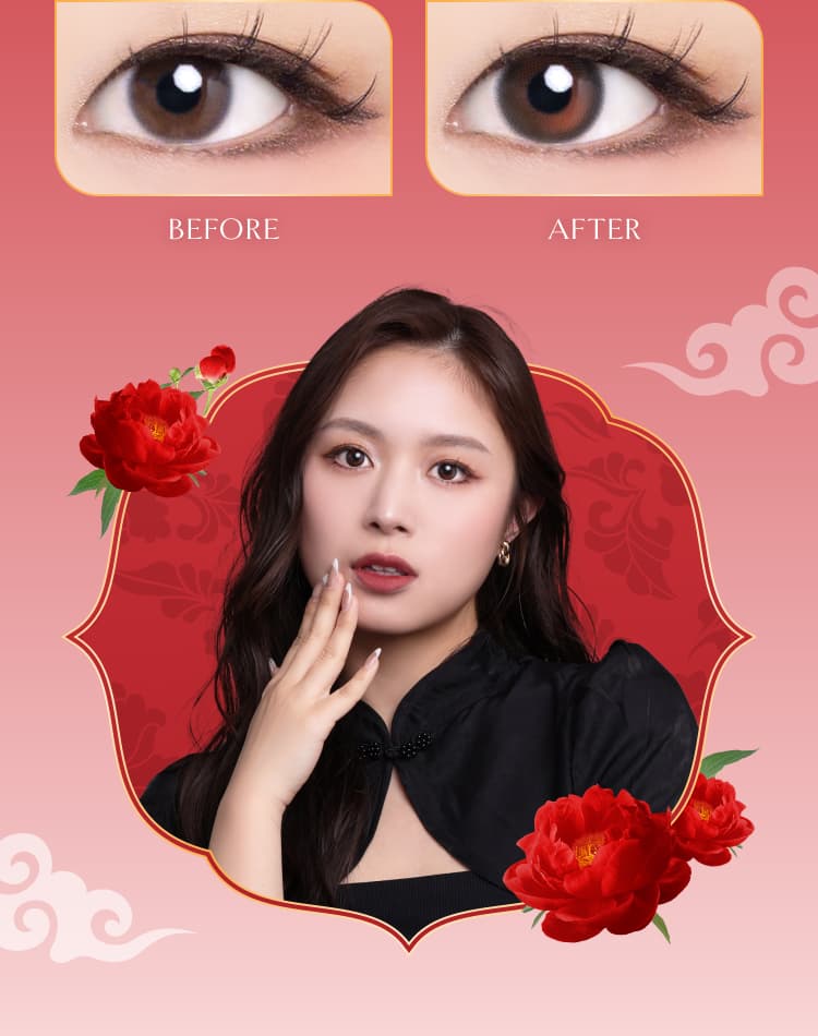 イマドキワンホン「VILLEGE 秘麗潔(ヴィレジェ)」ワンデーカラコン「モウタンブラウン」詳細