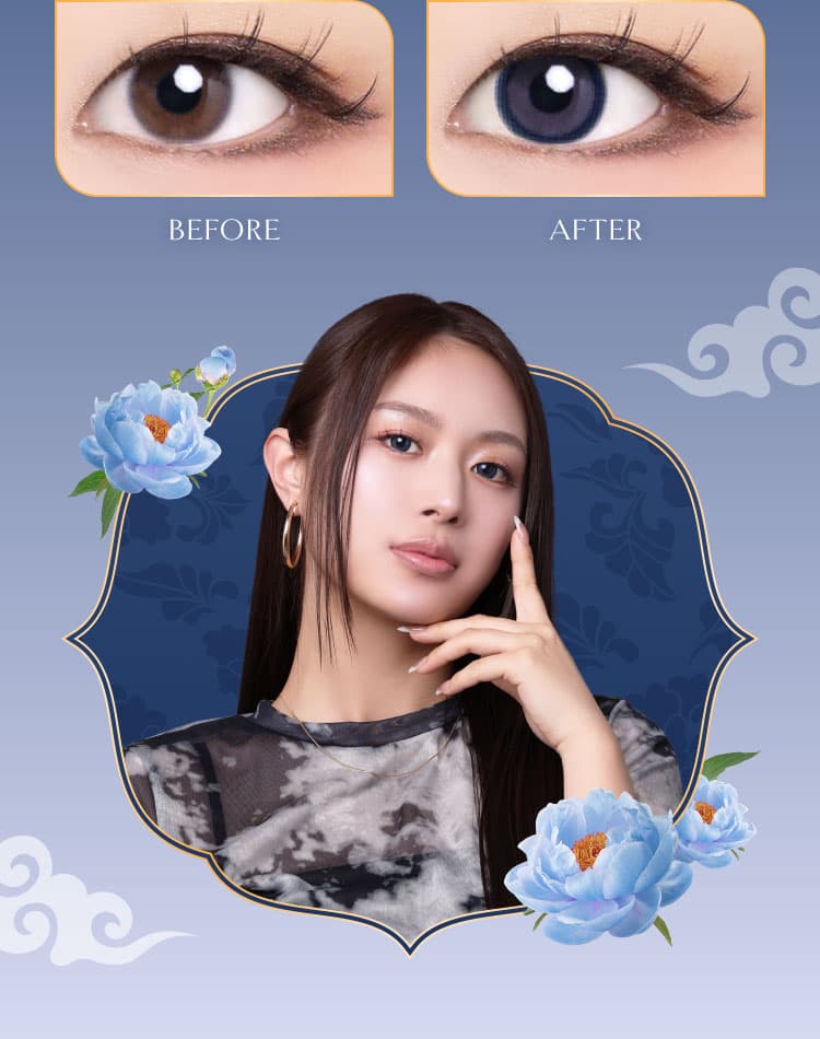 イマドキワンホン「VILLEGE 秘麗潔(ヴィレジェ)」ワンデーカラコン「メイリ―ネイビー」詳細