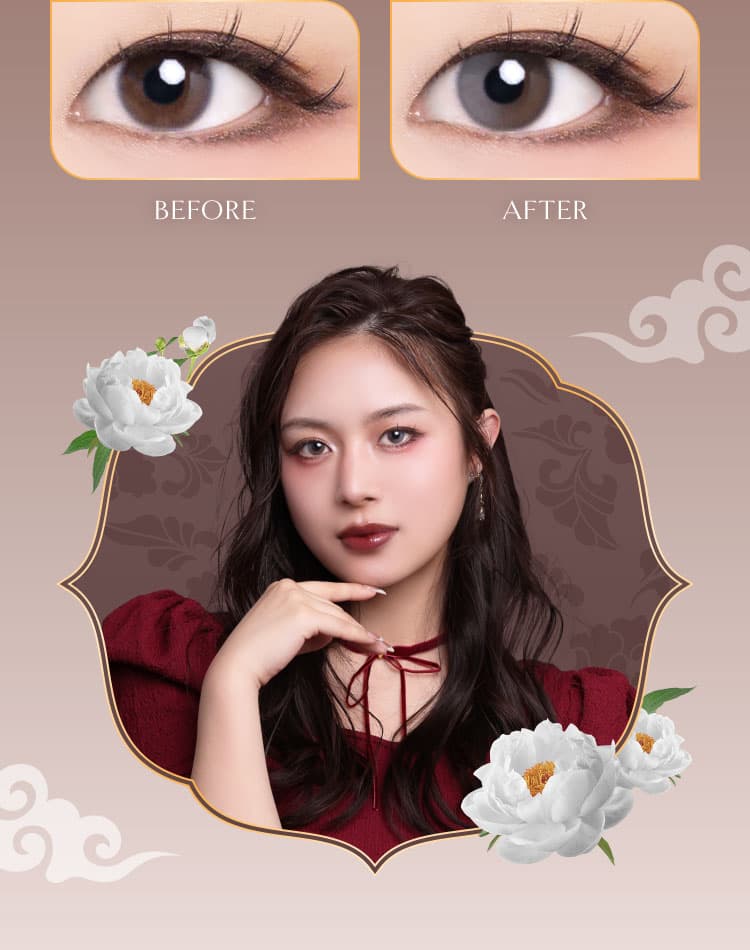 イマドキワンホン「VILLEGE 秘麗潔(ヴィレジェ)」ワンデーカラコン「トゥミングレージュ」詳細