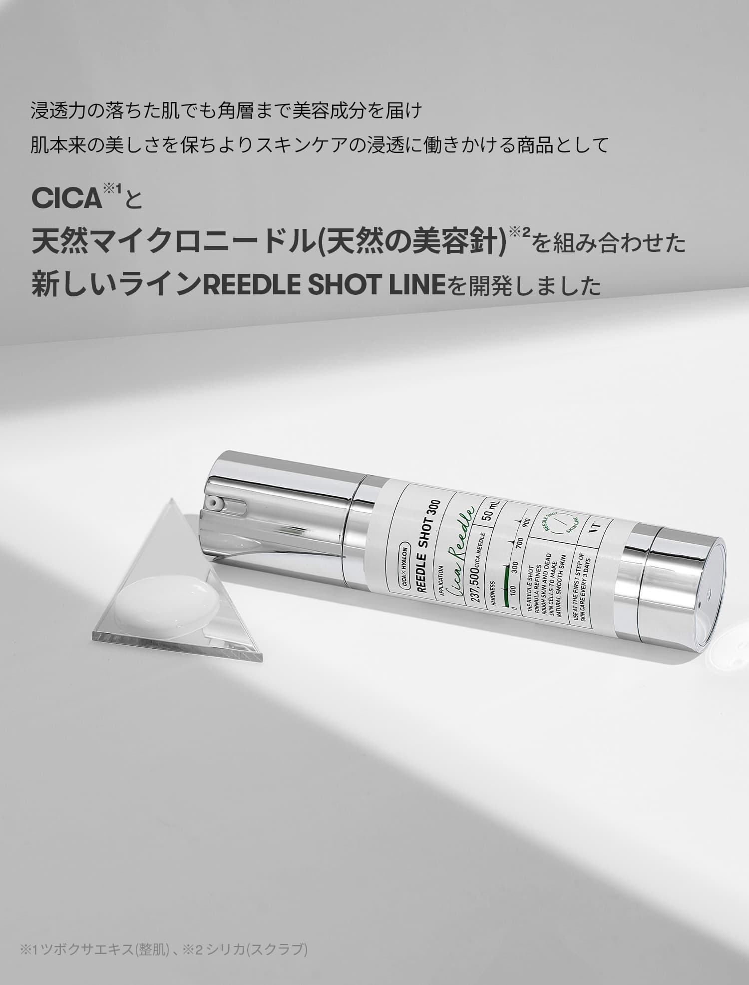 VT cosmetics リードルショット300　美容エステ級ケアをおうちで！きめ細やかな美肌へターンオーバー正常化