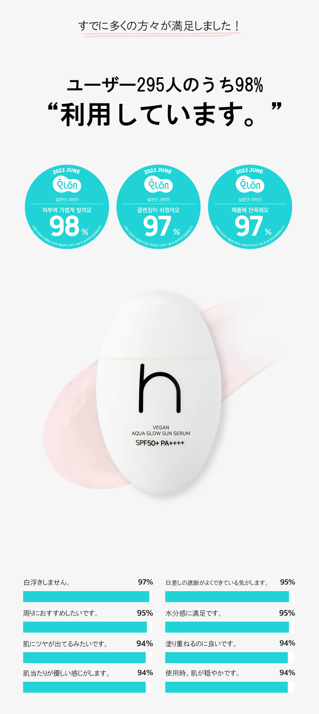 hamel(ハメル)ヴィーガンアクアグロウサンセラム ビーガン日焼け止め