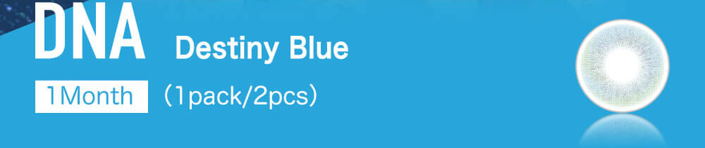 BTSカラコン！「MTPR×BTS」マンスリーカラコンのデスティニーブルーのレンズサイズDIA14.0mm/G.DIA13.2mmのdNAシリーズ